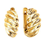 Серьги TRANSFORME из лимонного золота 585 пробы
