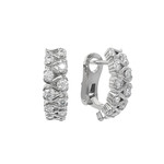 Серьги из белого золота 585 пробы с бриллиантами
