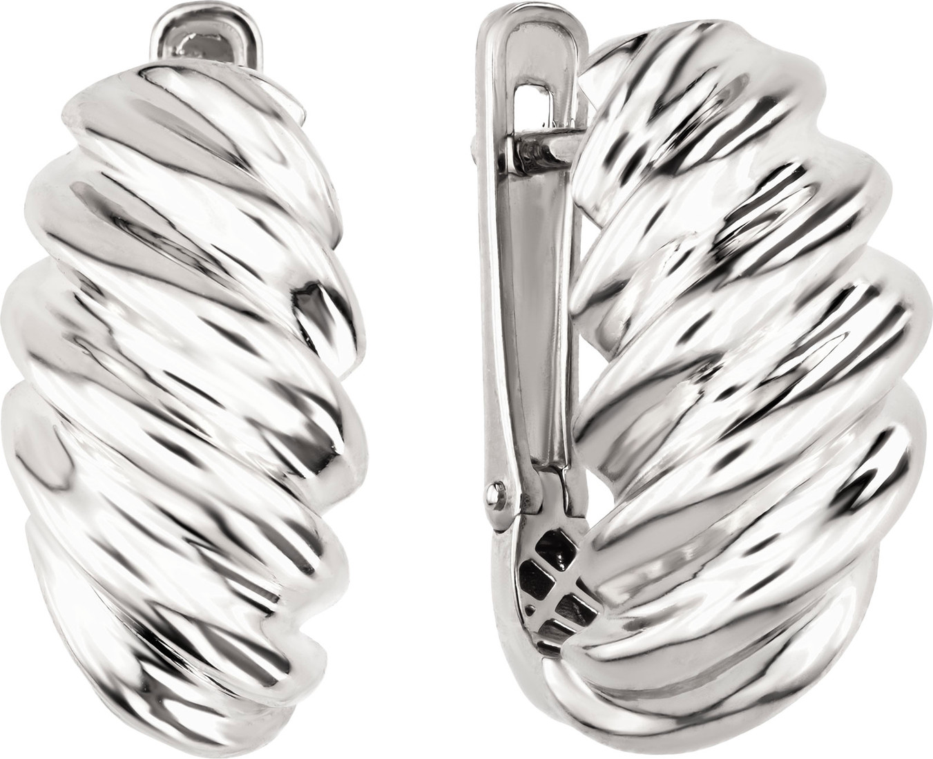 Серьги TRANSFORME из белого золота 585 пробы