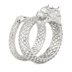 Кольцо DRAGON
 из белого золота 585 пробы с бриллиантами
