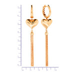 Серьги из красного золота 585 пробы
