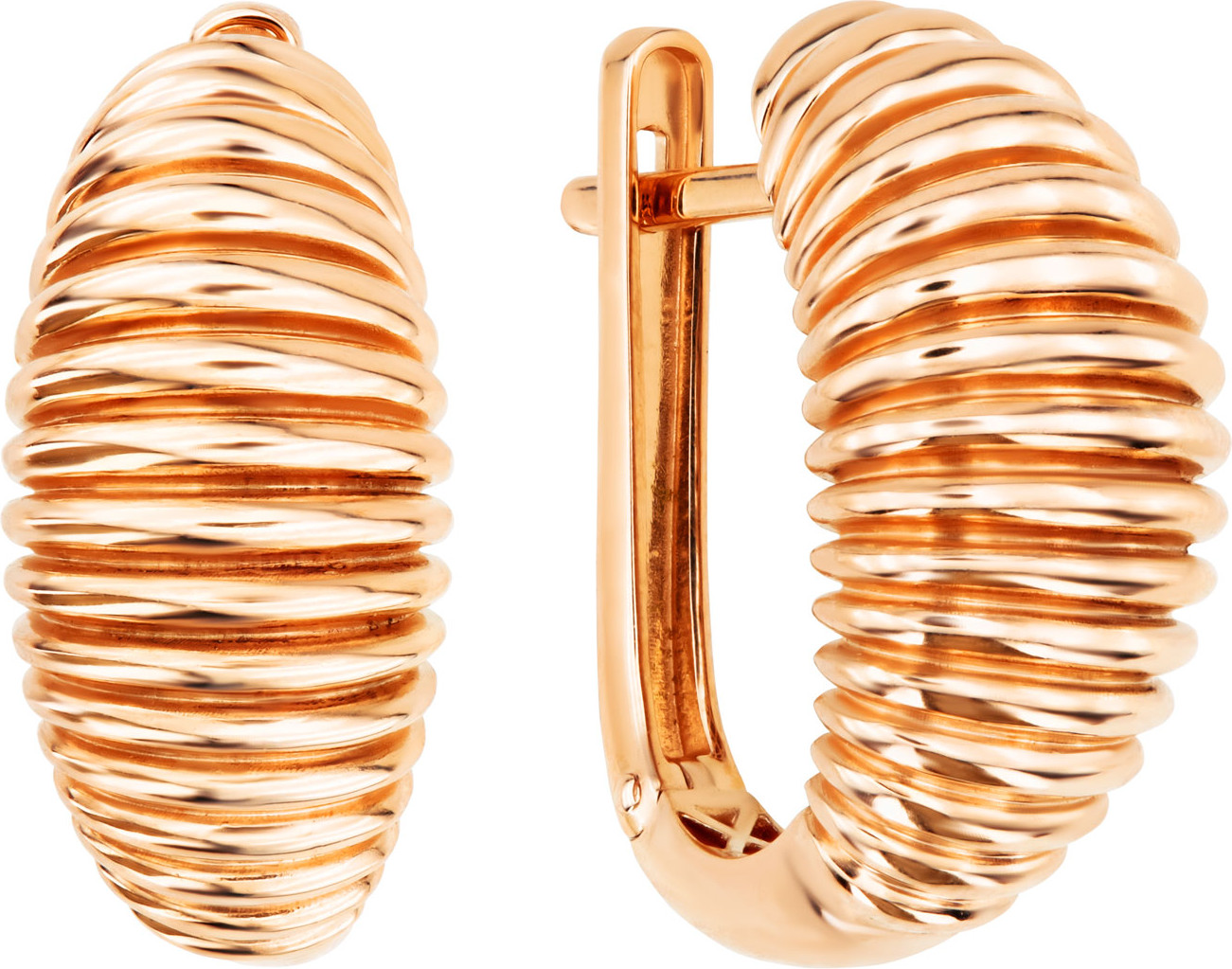 Серьги TRANSFORME из красного золота 585 пробы