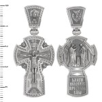 Крест из белого золота 585 пробы