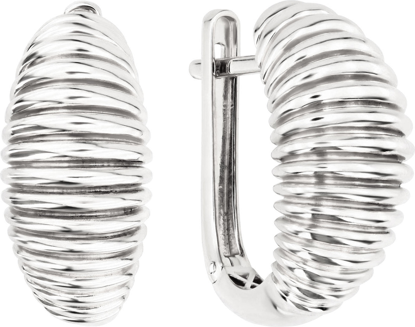 Серьги TRANSFORME из белого золота 585 пробы