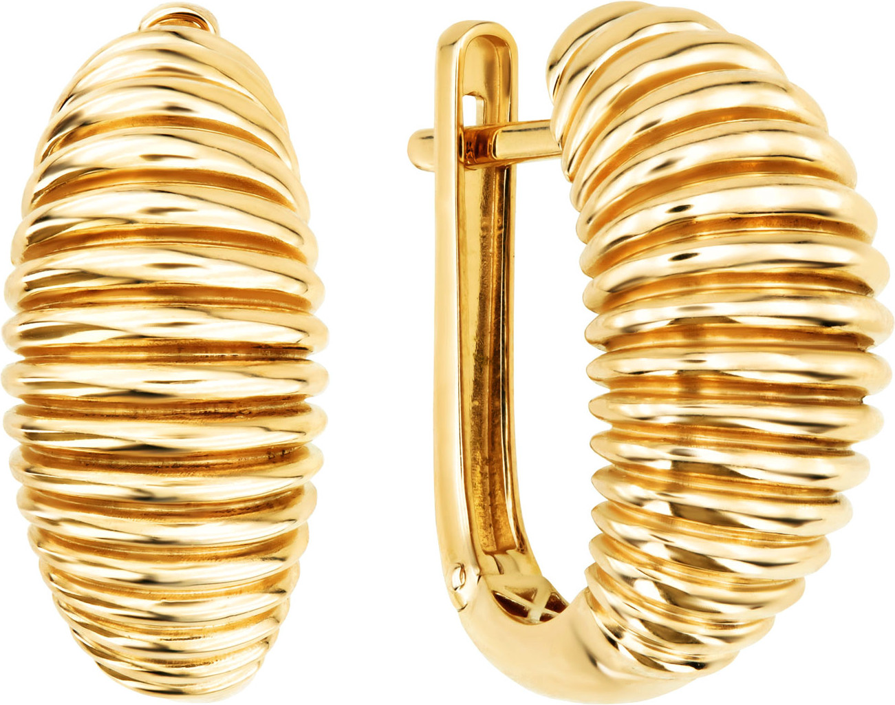 Серьги TRANSFORME из лимонного золота 585 пробы
