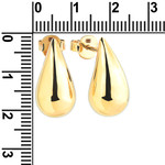 Серьги-пусеты BOTTEGA из лимонного золота 585 пробы