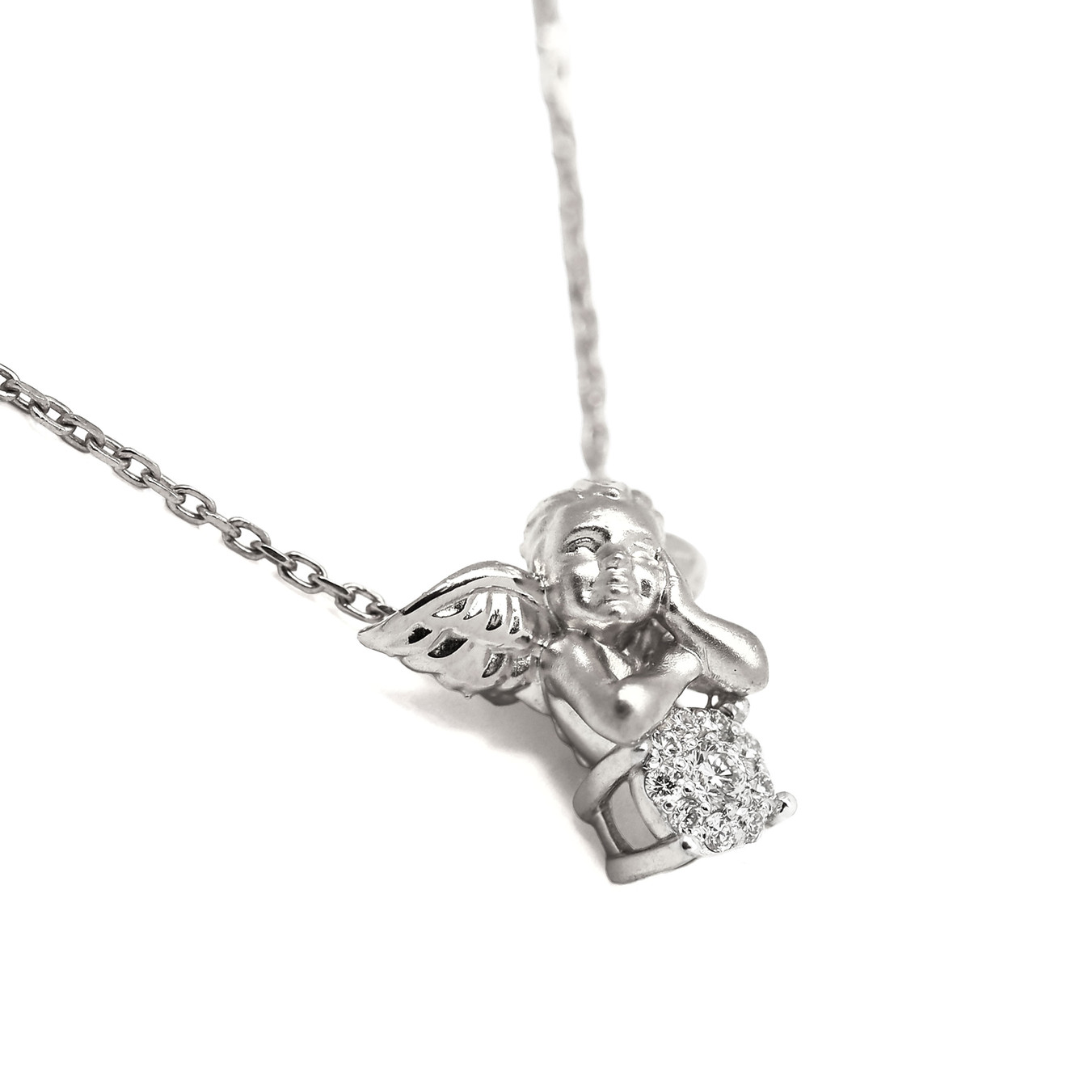 Колье CUPIDS из белого золота 585 пробы с бриллиантами
